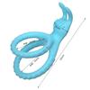Anillo de silicona para masaje con triple bloqueo, anillo de bloqueo para el pene, anillo vibratorio unisex, anillo sexual
