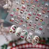 Sky Estilo Coreano Ins Línea Navideña Perro Pegatinas para Uñas Árbol de Navidad Personas Galleta Diario DIY Decoración para Teléfono Pegatinas