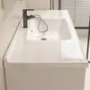 Gabinete de Banheiro com Cuba Cerâmica Integrada para Casa Combinação Moderna Simples Pia de Lavar Roupa terno Pia de Lavar para Banheiro