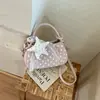 Bolso de Mano de Lunares de Nicho Nuevo Transfronterizo 2026 Bolso Cruzado de Hombro con Lazo Dulce Bolso de Moda Versátil para Mujer
