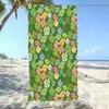 Toalla de Secado Rápido para Vacaciones Transfronterizas junto al Mar, Toalla de Playa de Estilo Sencillo, Trébol de la Suerte Verde Portátil Toalla de Baño Fuerte Absorbente de Agua