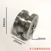 Polia de Aço Inoxidável 304 com Roda de Pista com Rolamento Tipo Huv Polia com Ranhura Roda Única 201/304 Roda para Equipamento de Máquina