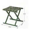 Taburete plegable portátil para uso en exteriores y en casa, taburete de pesca, asiento portátil resistente y duradero