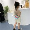 Mini Bolso Femenino Lindo Lazo Infantil Nuevo Estilo Coreano Bolso de Hombro para Niñas Mochila Pequeña Moda Infantil Bolso Pequeño