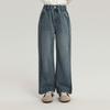 Pudding Haru Ropa Infantil Estilo Sencillo Jeans para Niñas Otoño 2025 Nuevo Pantalones Rectos Sueltos para Niños