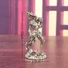 Latón Retro Modelo de Personaje Escultura de Cobre Chica Dragón Pequeños Adornos Chica Fuego Mágico Arte Creativo Accesorios para el Hogar Manualidades