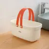 Cesta de chuveiro para dormitório estudantil, cesta portátil para artigos de higiene pessoal, cesta de armazenamento para itens essenciais do banheiro, cesta de chuveiro, cesta de separação seco e úmido
