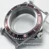 Caja de reloj vintage de cristal de zafiro plano de 39.5 MM, impermeable, compatible con: NH35 NH36 NH34