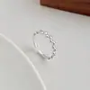 Anillo de Plata de Ley S925 Diseño para Mujer Anillo Sencillo Liso Anillo de Plata Nicho Gama Alta Anillo Antidesvanecimiento Joyería al por Mayor