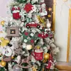 Hombre de Jengibre Papá Noel Multiestilo Decoraciones Navideñas Colgantes para Fiestas Divertido Dibujo Animado Colgante de Madera