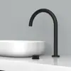 Grifo de Lavabo de Cobre Completo Tipo Split Frío y Caliente Color Gris Pistola para Lavabo de Encimera de Baño con Doble Agujero