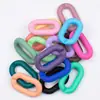 Plástico Acrílico Tacto de Mano Cadena de Color Pintura 24*39 Hebilla de Pegamento DIY Aro Abierto para Saltar Cadena de Bolsa de Joyería Accesorios