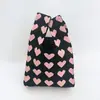 Bolsa de tricô bolsa de presente bolsa de presente atacado bolsa tote bolsa de lã lancheira bolsa portátil flores ins estilo fofo