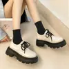 Zapatos pequeños de cuero cómodos y de suela blanda para mujer, nuevos arrivals de primavera 2026, zapatos adelgazantes para mujer, mocasines de suela gruesa, zapatos planos versátiles de estilo británico