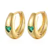 Suministro Directo Transfronterizo Pendientes de Corazón con Circonita Incrustada Pendientes de Moda para Mujer Chapados en Oro de 18K Pendientes de Moda Versátiles Lote