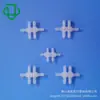 JU set excelente punto PP desviador de seis vías tubería de fluidos plástico 1.6~3.2mm junta múltiple de seis vías