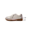 Zapatillas Deportivas Casuales Alemanas de Entrenamiento para Mujer, Redondas, Bloques de Color, Cierre de Cordones, Nuevo Estilo Otoño 2026, Aumento Oculto de Altura, Suela Plana