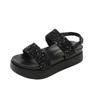 Sandalias para Mujer 2026 Nuevo Verano Versátil Estilo Hada Zapatos Planos Suela Gruesa Moda Sandalias Romanas Estilo Trendy Ins