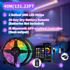 Bestseller transfronterizo tira de luces 5050RGB 20 teclas batería seca Bluetooth APP infrarrojo controlado por sonido tira de luz ambiental colorida