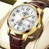 Reloj de cuarzo automático para hombre, elegante, luminoso, resistente al agua, con escala digital y estilo coreano para estudiantes.