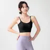 Sutiã Esportivo com Bojo Integrado de Gel Jelly, Toque Nude, Sem Costura, para Usar por Cima, Yoga, Fitness, à Prova de Impacto, Sustentação, e Design Lindo nas Costas para Mulheres