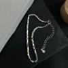 Prata quebrada vários taéis ~ Prata de lei 925 ins pulseira rica meninas nicho alto senso de design geométrico tudo combina joias de mão