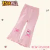 Leggings Nuevos para Niñas Primavera y Otoño Casual Versátil Cómodos Dibujos Animados Moda para Niñas Pantalones Acampanados Tendencia