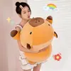 Almohada de Capibara, Muñeco de Capibala, Muñeco de Trapo para Dormir, Peluche Grande para Niños, Regalo para Mejor Amigo