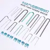 Clavos para Suelo de Tela Anti-Malezas, Clavos en U para Suelo, Película de Mulch para Césped, Clavos de Fijación en U Geotextiles, Tela para Control de Malezas, Cubierta de Protección para Viveros, Clavos para Suelo