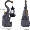 Estatuas de Animales Transfronterizas con Luces LED, Luces Solares, Adornos de Decoración para Patio Exterior, Jardín, Casa, Personalización de Paisajismo