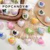 DIY Coração de Acrílico Laço Esmalte Colorido Charme de Bolsa Artesanal Pingente Chaveiro
