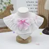 Babero para Perro Mascota Toalla para Saliva Babero para Gato Bufanda Linda Estilo Princesa Accesorios para Fotos Decoración Lazo