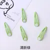 Cor 5cm clipe bb metálico infantil em forma de gota de óleo com almofada com suporte material para grampo de cabelo diy acessórios de cabelo joias