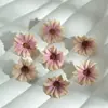 B 5.8cm Pintura al Óleo Cabeza de Flor Artificial Hecha a Mano DIY Accesorio para el Cabello Margarita Artificial Decoración para el Hogar Boda Fotografía