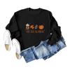 Amazon eBay estación independiente otoño e invierno Nuevo TIS THE SEASON suéter divertido estampado top holgado para mujer