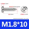 Parafusos Autoatarraxantes Cabeça Panela Cruzada Endurecidos Niquelados M2/M2.6/M3/M4/M5/M6