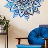 MS4233-ZC Novos Adesivos de Parede Flor Mandala Azul Atacado Adesivos de Parede Decorativos Autoadesivos para Sala de Estar e Quarto