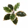 Plantas verdes, decoração de paisagismo de jardim com figueira, folhas artificiais, figueira, galhos de árvore decorativos