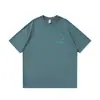 Jie Zhan Roupas Masculinas Vintage Cena de Montanha Estampa Grossa Camiseta 26 Verão Nova Marca Tendência Retrô Manga Curta Estilo de Rua Top Americano