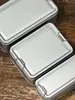 En stock caja cuadrada universal de hojalata de hierro lata para té lata vacía lata de metal lata de hierro caja de embalaje sellada lata