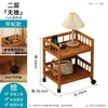 Mesa de Cabeceira Pequena Simples Mesa Lateral Quarto Cabeceira Prateleira de Bambu Nan Armário de Armazenamento Novo Modelo