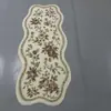 Alfombra de piso de cocina de algodón fino, alfombra de dormitorio, alfombra larga de tira, alfombra suave, alfombra impresa para mesita de noche, decoración del hogar XT