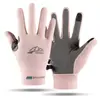 Guantes de pesca finos de verano para hombre, dos dedos expuestos, para llevar, ciclismo, hombres y mujeres, conducción, antideslizantes, fitness, mancuerna, dos dedos expuestos