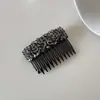 Pente Clipe de Cabelo Exquisito com Strass de Alta Qualidade 2026 Novo Estilo Clipe para Franja Lateral Pente de Cabelo Grampo Acessório de Cabelo