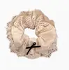Estilo Coreano Encaje Lazo Anillo Grande para el Pelo Cuerda para la Cabeza de Mujer Estilo Pastoral Blanco Leche Estilo Mori Cuerda para el Pelo Tendón de Goma Accesorios Frescos para el Cabello