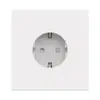 Tipo 86 Estándar Europeo Estándar Británico Enchufe Británico de 13A Piel Blanca Tipo 146 Panel de Enchufe de Interruptor para Cocina Exclusivamente para Exportación