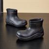 Botas de chuva de cano médio Candy Color femininas, estilo coreano, moda estudantil, botas de chuva femininas, uso externo, camping, plataforma antiderrapante, sapatos aquáticos