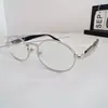 Gafas Metálicas Ovaladas Planas Anti-Luz Azul 2024 Nuevas Europeas y Americanas Moda Retro Se Pueden Equipar con Lentes para Miopía para Hombres y Mujeres