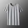 Camiseta Transfronteriza, Malla de Seda de Hielo, Manga Corta para Hombre, Transpirable, Secado Rápido, Camisa Deportiva, Impermeable, Resistente a Manchas y Repelente al Agua, Ropa Casual para Hombre
