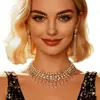 Pegatinas de tatuaje de maquillaje facial de oro de alta gama europeas y americanas transfronterizas, pegatinas de tatuaje temporal de maquillaje facial con purpurina para fiesta de lámina dorada